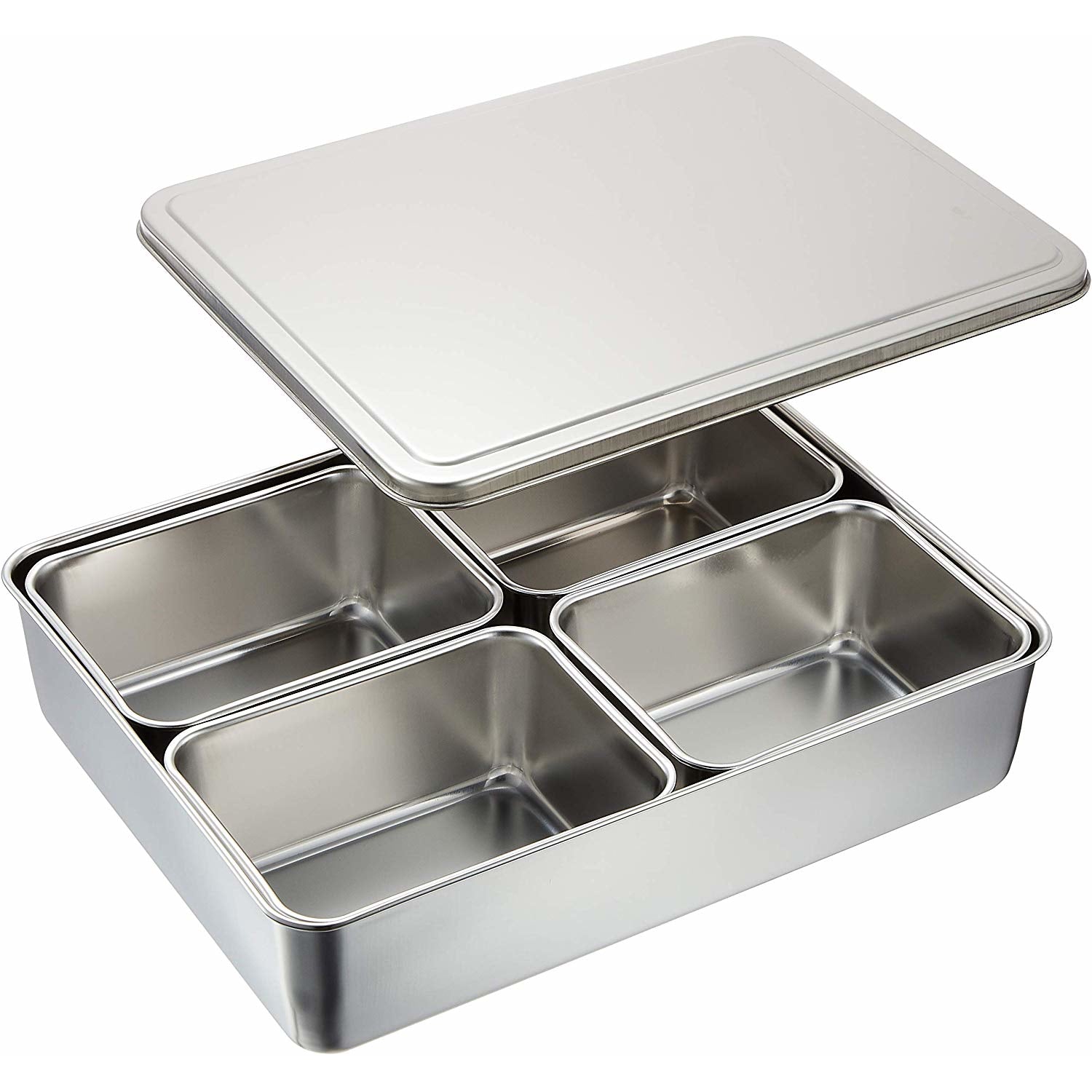 Yakumi Pan Seasoning Container w/ 4 Compartments Rectangle