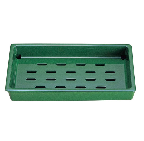 Plastic Sushi Neta Plate w/ Water Catcher Green ABS