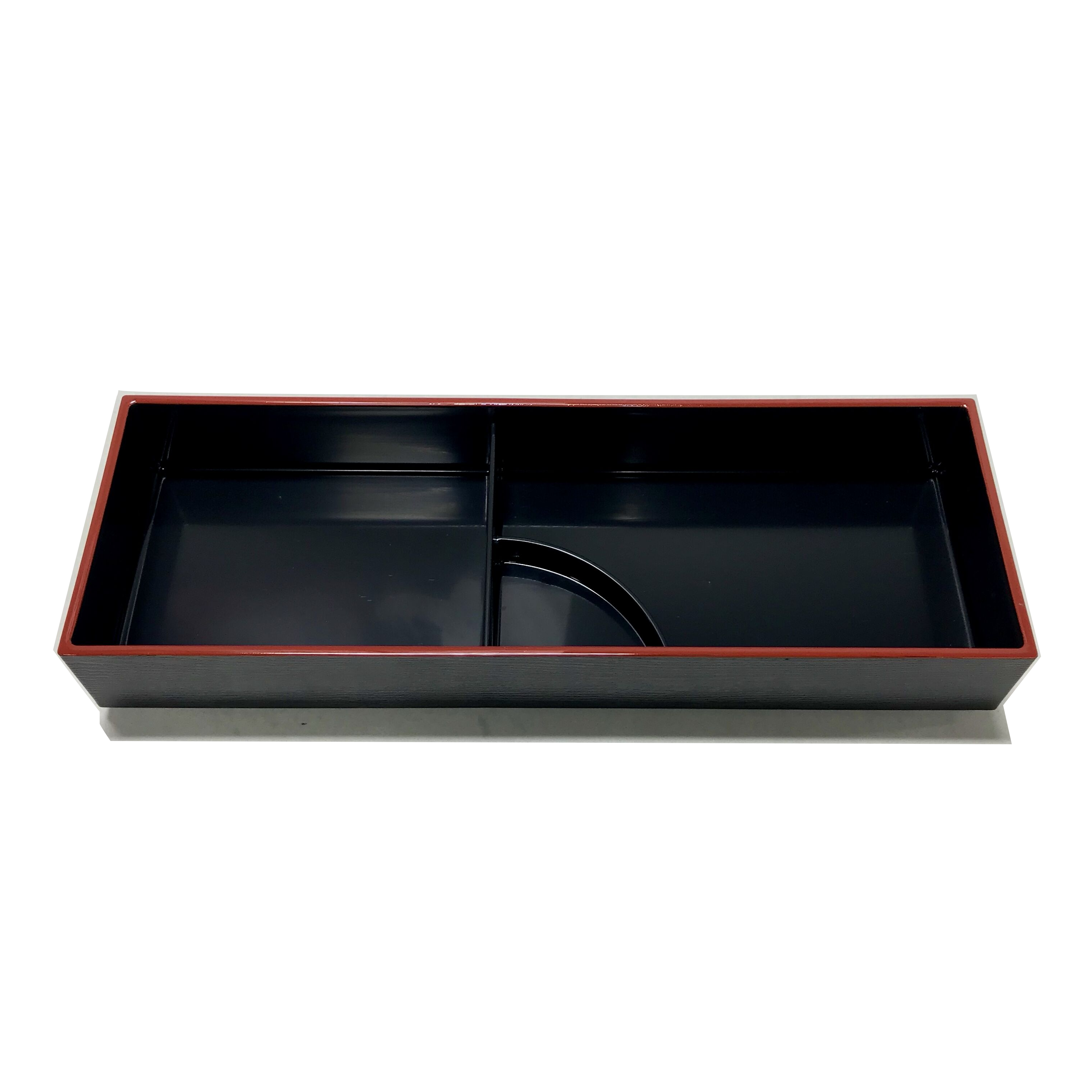 Lacquered Daiju Bento Box w/ Sauce Divider ABS
