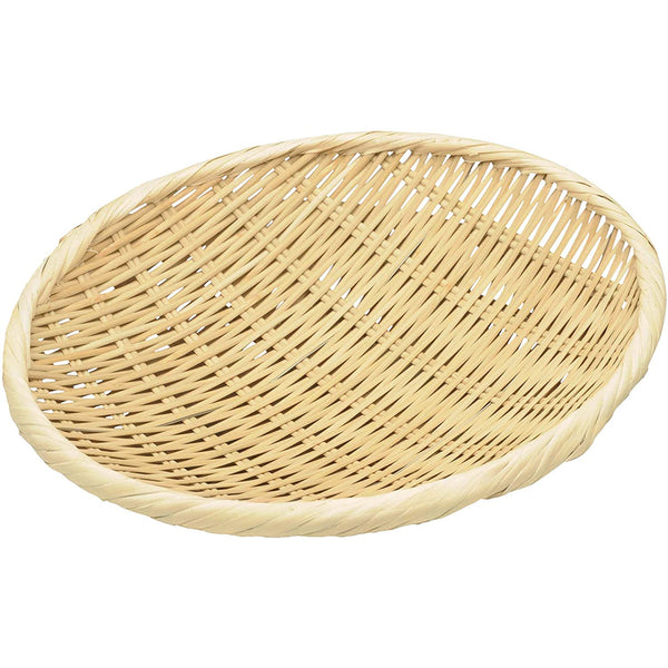Bamboo Round Tray Colander Bonzaru