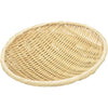 Bamboo Round Tray Colander Bonzaru
