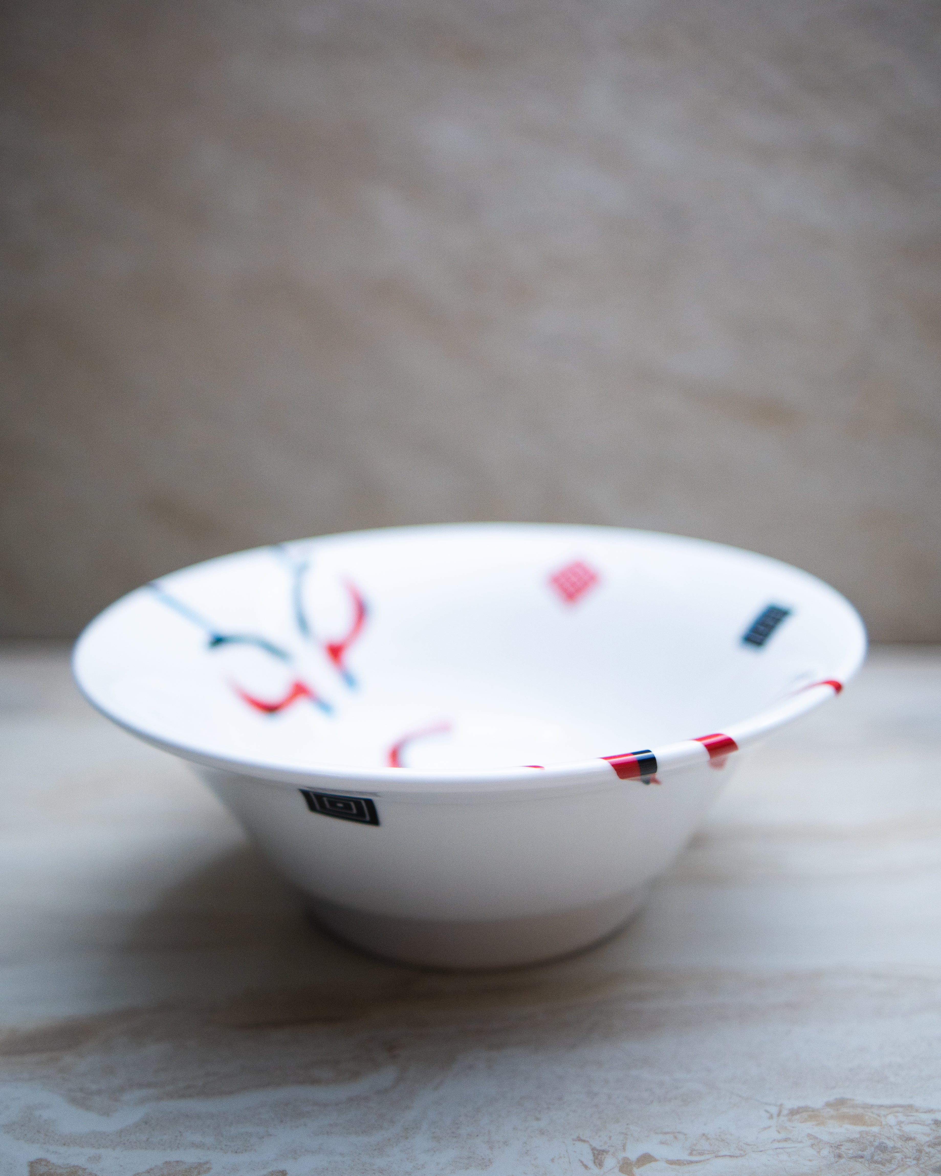 RAMEN BOWL, MADE IN JAPAN, HANDMADE, KABUKI 7.5sun (23x8.4cm)