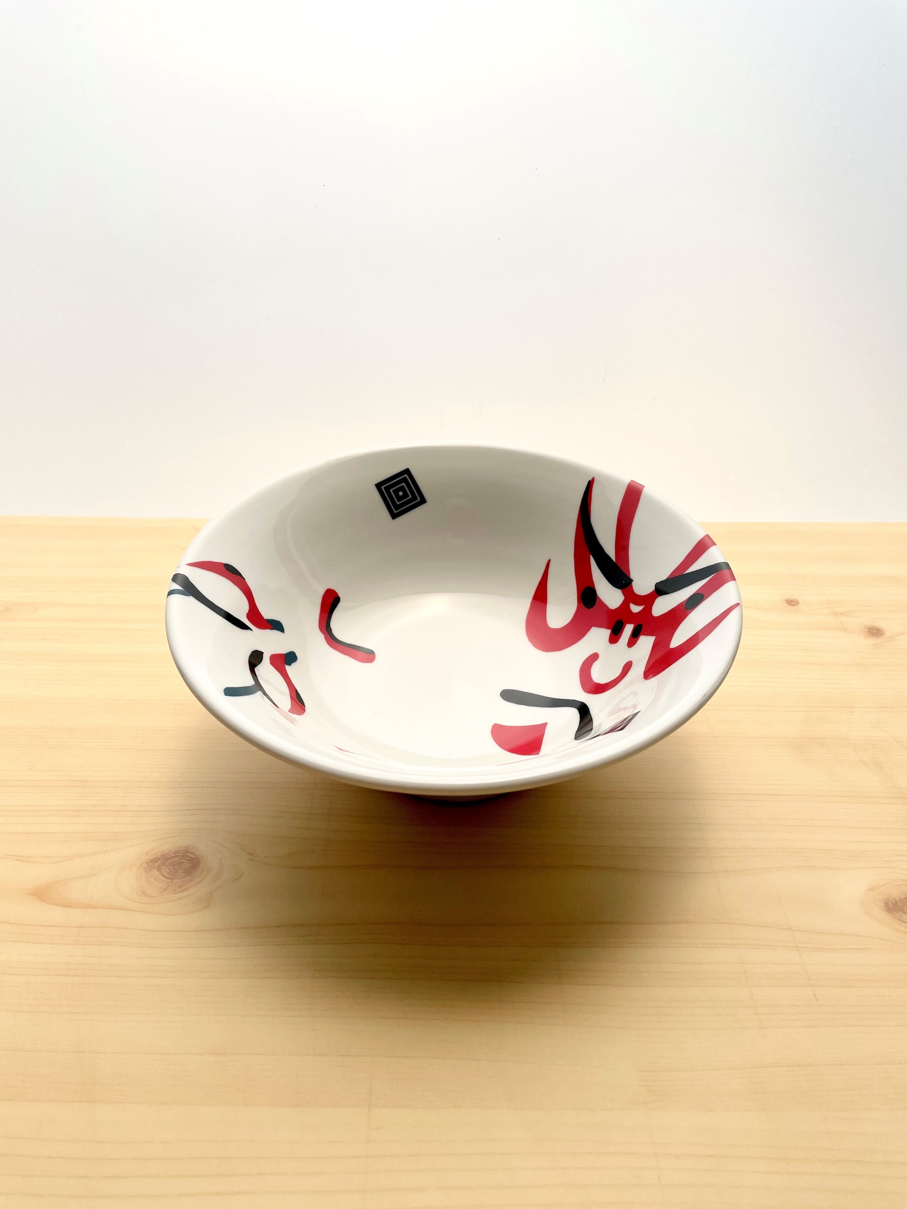 RAMEN BOWL, MADE IN JAPAN, HANDMADE, KABUKI 7.0sun (21x8cm)