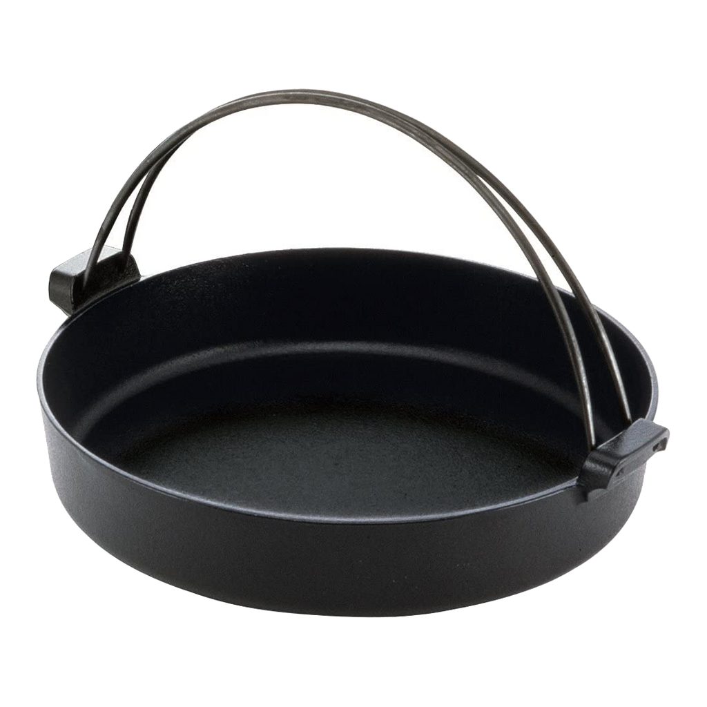 Japanese aluminum cooking pot with lid and two compartments - NABE ONMYO