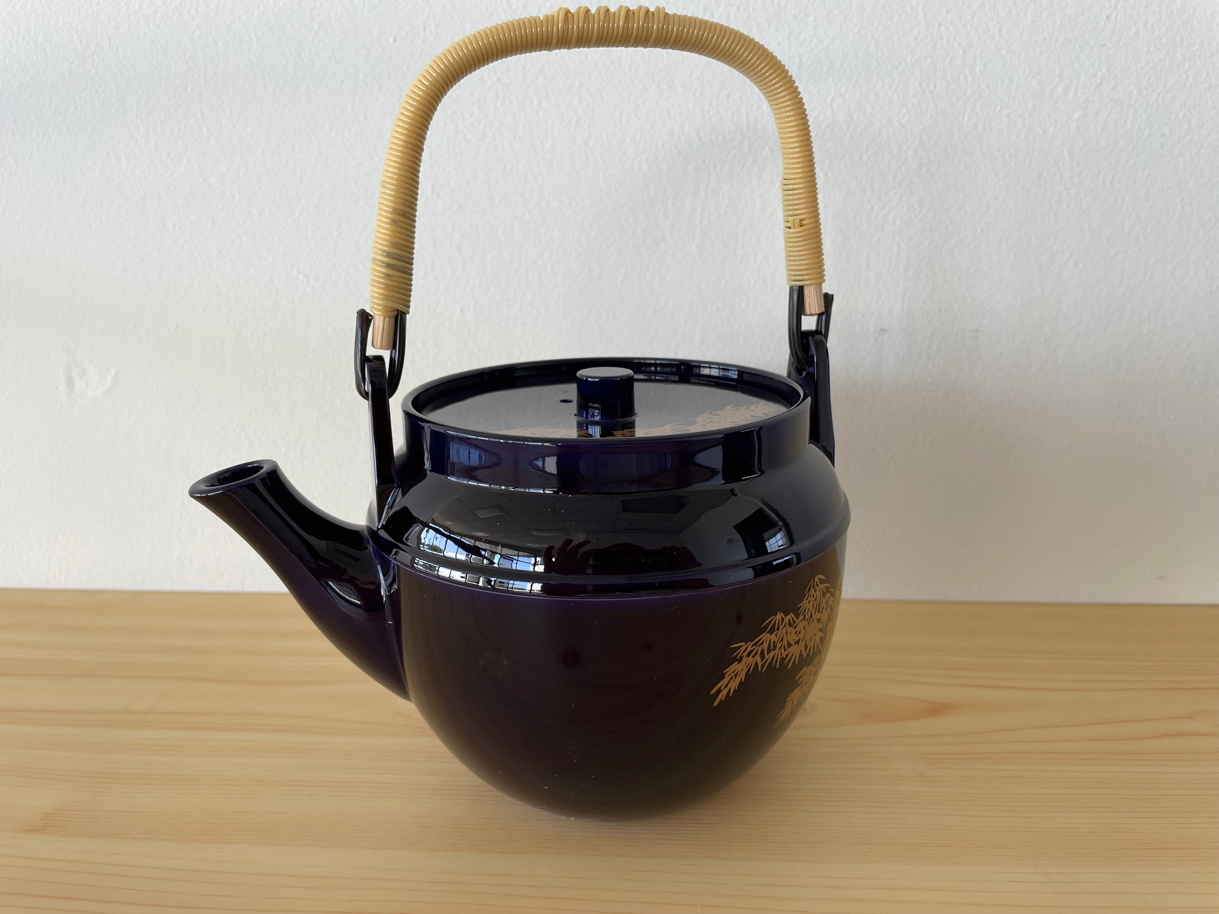 Plastic Tea Pot (RURI GOLDEN BAMBOO) Made in Japan