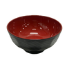 Lacquered Soup Bowl Black/Red ABS
