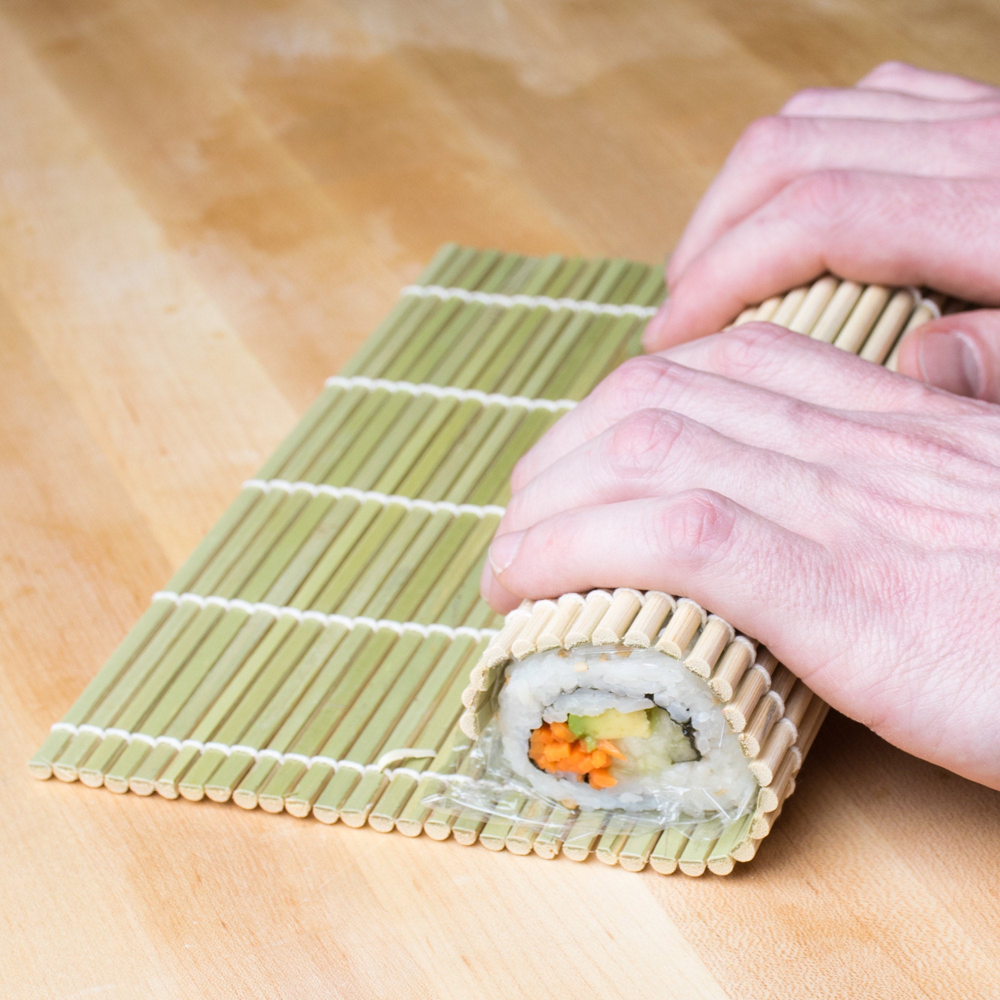 Sushi Rolling Mat Round Bamboo 10.75 Inch (Makisu)